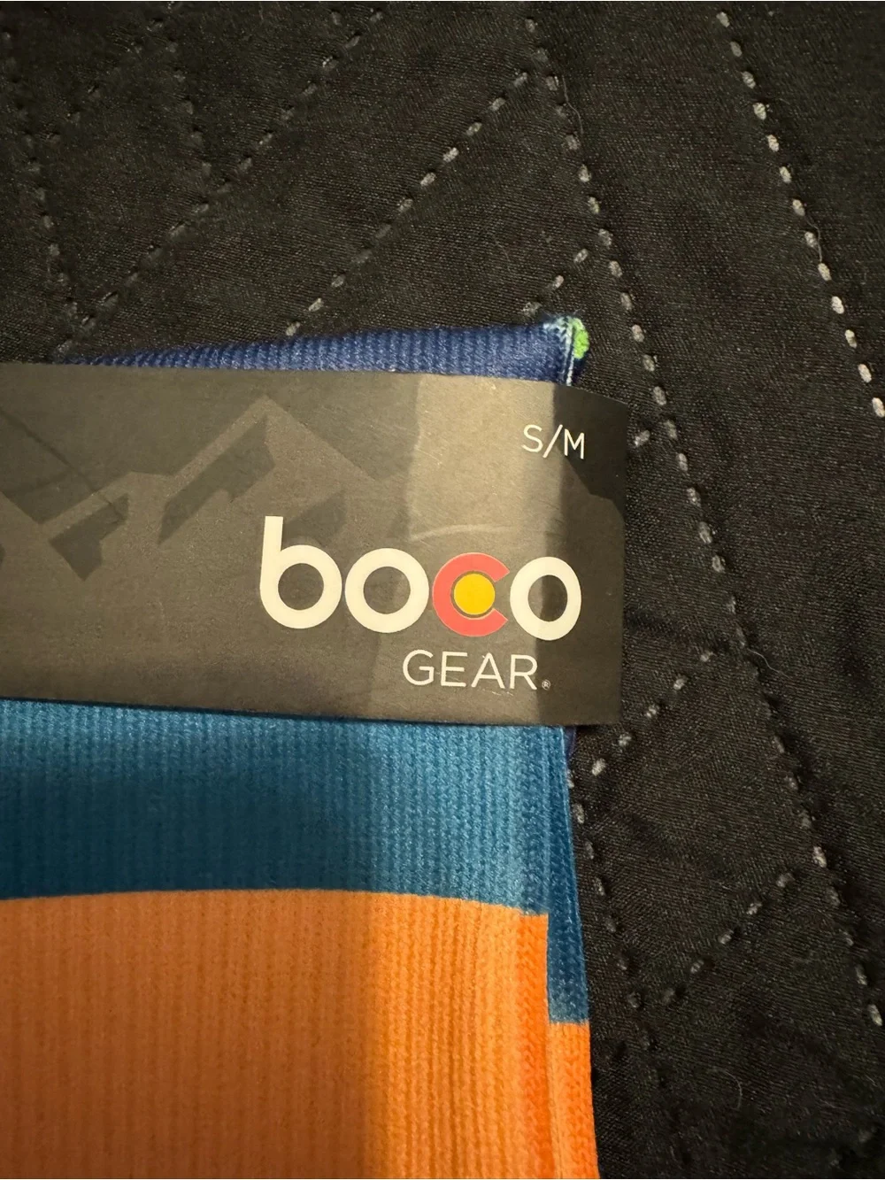 Boo Gear Women's Bright Striped Compression Socks - Green/Blue/Orange